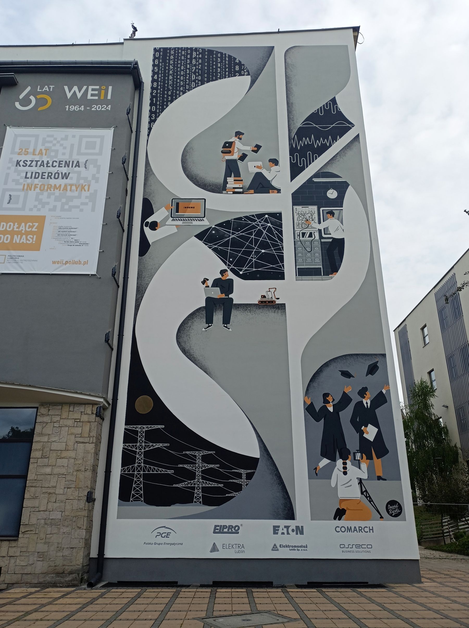 mural politechnika dawid ryski